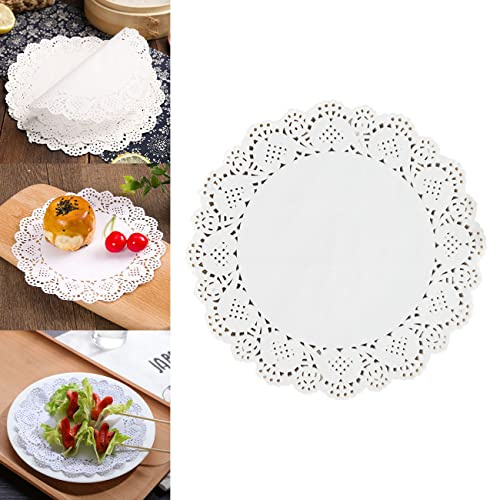 CC wonderland zone 5.5 Pouces(14.5CM) Napperon Papier Rond,100 Pièces Dentelle Papier Pad pour Fête…