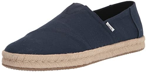 TOMS Men's Alpargata Rope 2.0 Loafer Flat, Navy, 8 UK