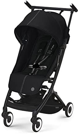 CYBEX Gold Kinderwagen Libelle, Von ca. 6 Monaten bis ca. 4 Jahre (max. 22 kg), Ultraleicht (nur 5,9 kg), Moon Black (Schwarz)