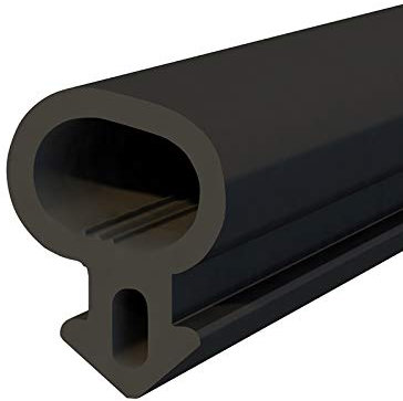 Seiletech.de S-232 Joint d'étanchéité en caoutchouc pour fenêtre panoramique en PVC, noir, profilé pour boudin de porte, 5 m