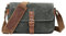 FANDARE Retro Camera Satchel SLR Cameras Canvas Messenger Bag for Men Women School College Commute Outdoor Business Travel Daypack Lake Green