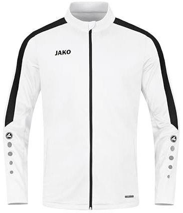 JAKO Kinder Polyesterjacke Power, Weiß, 164