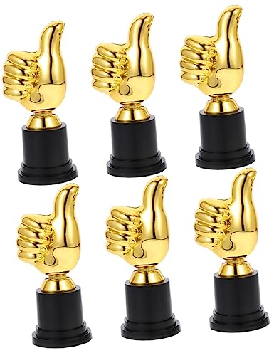 Ciieeo 6 Pièces Enfants Trophée Génial Para Cuartos Décor De Sport Trophées pour Les Enfants Faveurs De Fête Trophées Trophées D'Acclamation Trophée De La Coupe d'or Trophée Décor pour