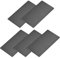 METALLIXITY En Blanco Metal Tarjeta (100mm x 50mm x 1mm) 5uds, Anodizado Aluminio Identificación Placa - para Hogar Interior Bricolaje Señalización Grabado, Negro