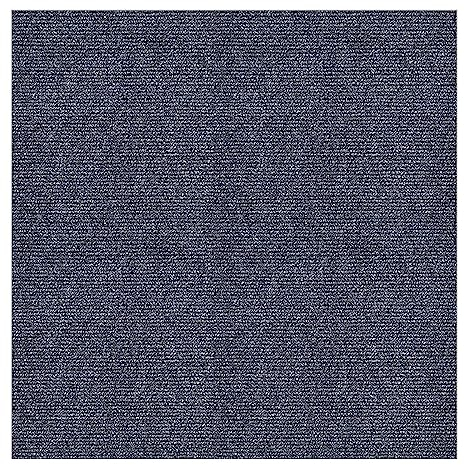 Teppichfliese Selbstklebend, Bodenbelag aus Nadelfilz, 11 Stück Teppichfliesen Set, 30x30CM Fliese, Selbstklebende & Antistatisch Filzteppich, Filzfliese für Büro Gewerbe Schlafzimmer (Tiefgrau)
