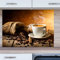 INDIGOS UG Küchenrückwand - Kaffee - 100x50 cm ESG Echtglas Bedruckt - mit Bild - Motiv - Küche - Rückwand - Glasplatte - Spritzschutz - Herd - Ofen