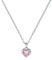 Ted Baker Hannela Crystal Heart Pendant Necklace For Women (Silver/Pink Crystal)