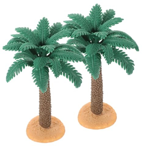 LIFKOME 2stücke Palmenmodell Aus PVC Für Modellbau Künstlicher Baum Als Miniaturbaum Für Eisenbahnschienen Und Architekturmödelle DIY-landschaftsbaum Als Dekoration