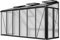 GFP Gewächshaus Anlehngewächshaus Flora 26 - Aluminium - 388x142 cm - 16 mm Polycarbonat-Platten