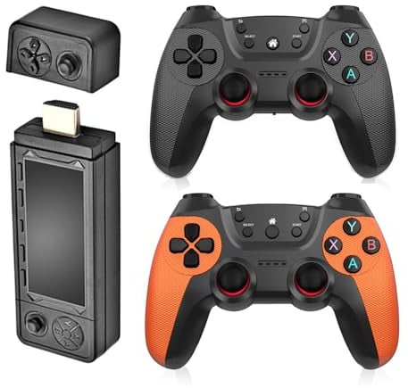 NULA X9 Ultra Retro Konsole Spielkonsole, mit 37800+ Spielen (64G), 4K HDMI HD Plug-and-PlayVideospielkonsole mit 2,4G Wireless-Controllern, Nostalgie GameStick Arcade-Handheld für Home TV