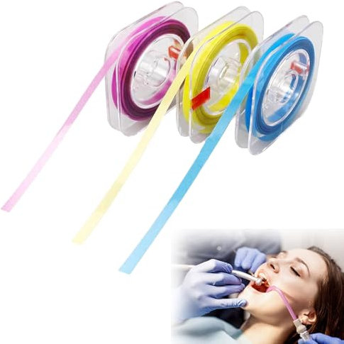 Zonoori 3 Bände Zahn Schleifpapier Polierstreifen, Zahnschleifpapier Zahnband für zähne polieren (4mm*6m)