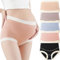 Lot de 5 Culotte de Maternité Taille Haute Slip sans Coutures Extensible et Confortable en Modal Culottes de Soutien du Ventre pour Les Femmes Enceintes,XXL