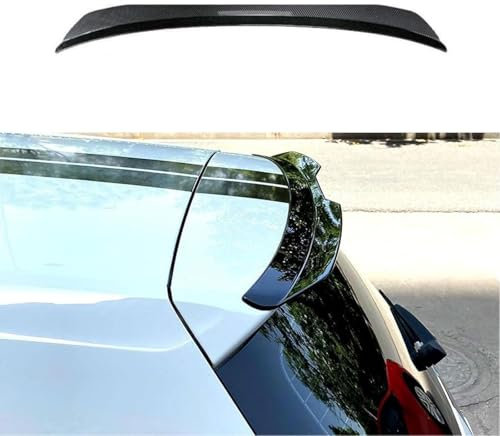 WSXQAZ Heckspoiler für Audi A3 8V Hatchback 2012 2013 2014 2015 2016, Heckspoiler Spoiler Flügel Dachspoilerflügel Lippe Kratzfest Tuning Auto Zubehör,Carbon Fiber Look