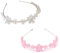 Set di 2 Cerchietti per Capelli da Donna, Accessori per Capelli a Forma di Fiore, Fasce per capelli, in plastica, Fascia per capelli con fiore Coroncina da principessa, per Ragazze e Donne