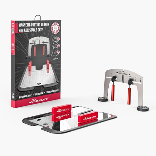 PuttOUT Magnetischer Putting-Spiegel mit verstellbarem Tor