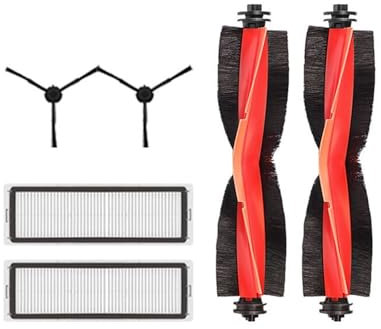 Compatible avec les aspirateurs robots Xiaomi S20+ / S10 Plus / B108GL / B108CN B113CN. Pièces détachées: filtre, brosse latérale principale, balai.(Dark Grey)