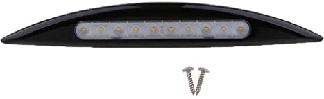 getuse 4000 K wasserdichtes Markisen-Licht für Wohnmobile, Marine, schwarze LED, 12 V, 5 W, 237 Lumen, 36 x 5 cm