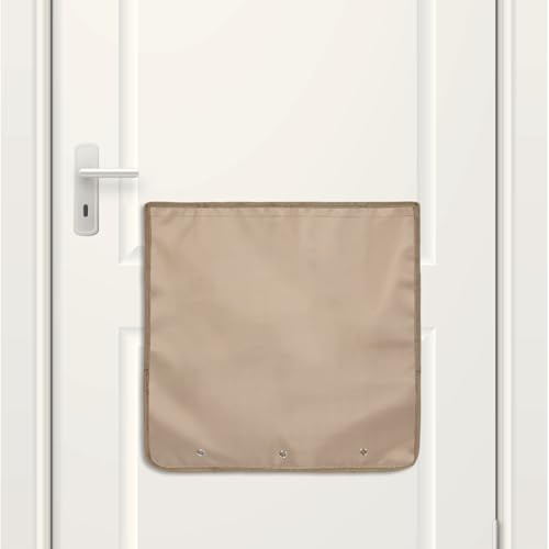 Briefkastenfänger für Haustür, Keine Schrauben, Hundefester Briefkastenkäfig, Kleber, Innen, Briefkastenkäfig mit Klettverschlüssen, Brieffänger für Briefe, Zeitschriften & Kleinpakete (Khaki)