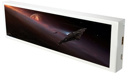 Itkcozcg Flexibler 8,8-Zoll-Sekundär-PC-Beobachter mit partizipatorischem Touch-720P-Display, modifizierbares Licht und breite Vereinbarung, Doppelbildschirm, Büro-/Unterhaltungsbeobachtung