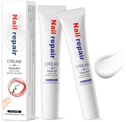 2Pcs Cuticle Care & Repair Creams,Nail Strengthener for Weak & Damaged Nails,Nail Hardener and Growth Serum,Daily Nail Cuticle Balm Protector,Conditions and Repairs