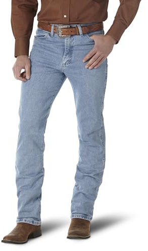 Wrangler Men's Cowboy Cut Slim Fit Jean Jeans, Antique Wash, 27W / 32L