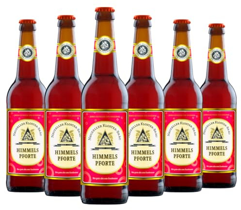 Neuzeller Kloster-Bräu - Himmelspforte (6 x 0,5 l) - die kultige rote Fassbrause mit Himbeer-Kirschgeschmack
