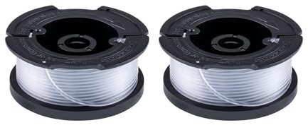 Black+Decker Trimmer Line Replacement Spool, Autofeed 30 ft, 0.065-Inch, 2-Pack (AF-100-2)