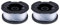 Black+Decker Bobine de Rechange pour Fil de débroussailleuse - Autofeed - 9,1 m - 0,2 cm - Lot de 2 (AF-100-2)
