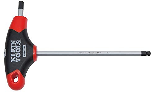 Klein Tools JTH6E17BE Sechskantschlüssel mit 1/2 Zoll Kugelkopf mit Journeyman T-Griff, 15,2 cm
