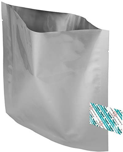 Dry-Packs 100-1 Quart Mylar Bags & Oxygen Absorbers for Dried Food & Long Term Storage