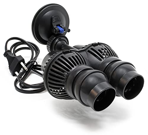 SunSun JVP-201A Bomba circulación acuario doble 6000l/h 12W soporte de ventosa generador de olas bomba de flujo acuario