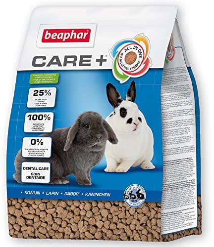 beaphar - Care+ Kaninchen - Für Nager Und Kleinsäuger - Ab Dem 10. Lebensmonat - Mit Spirulina, Vitamin E, Yucca Schidigera - Unterstützt Immunsystem Und Verdauung - 1,5 kg