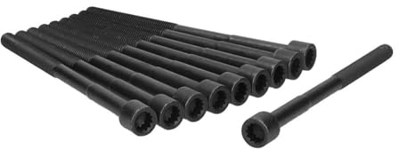 Ajusa 81045600 Head Bolt Set for Select Toyota Vehicles with 1.8L Engine: 2009-11 Corolla, 2009-11 Matrix, 2010-11 Prius; Set of 10