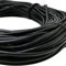 Cordon en cuir rond 5 mm Noir 2 m Longueur/couleur au choix