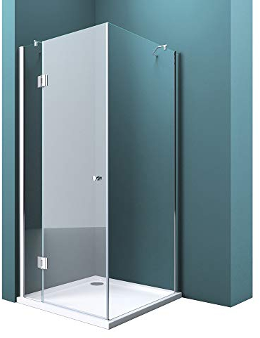 Mai & Mai Duschkabine 75x80cm 6mm Sicherheitsglas mit Easy-Clean durch NANO-Beschichtung Duschwand Duschabtrennung R05k