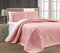 3-teiliges Bettwäsche-Set Stella Grande in Übergröße, für Queen-Size-Betten, geprägt, 276 x 254 cm, Pink