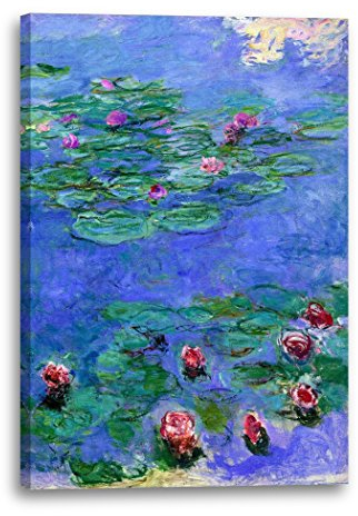 Printed Paintings Leinwand (40x60cm): Claude Monet - Seerosen