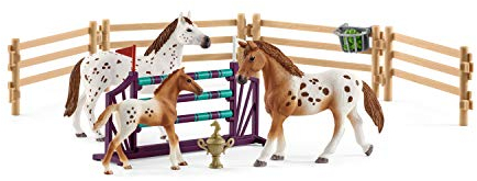SCHLEICH 42433 Horse Club Lisas Turnier-Training, für Kinder ab 5-12 Jahren, Horse Club - Spielset