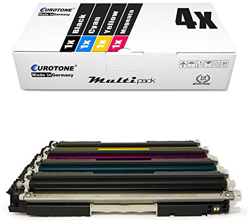 4X Müller Printware kompatibler Toner für HP Color LaserJet Pro MFP M 176 177 fw n ersetzt CF350A-53A 130A