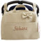 mibebestore - Bolso Polipiel Carrito Bebe Personalizado con nombre bordado BEIGE - Nombre bebé bordado