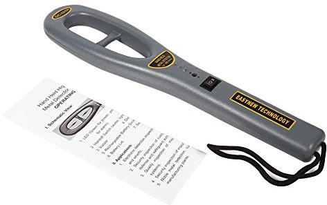 Détecteur de métaux, détecteur de métaux Professionnel Détecteur d'or Pinpointer en métal Portable Détecteur de Scanner de métaux à LED de sécurité de Poche très Sensible Hunter Finder 3-20m