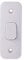 Schneider Electric Lisse White Moulded - Single 2 Way Architrave Light Switch, 10AX, GGBL1012A, White, Pack of 10