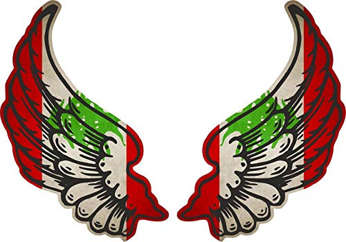 Akachafactory Sticker Aufkleber Flugel Motorrad Biker Flagge Fahne RL libanon