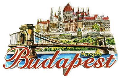 Budapest Ungarn 3D-Kühlschrankmagnet, Kunstharz, Reise-Souvenirs, handgefertigte Dekoration für Zuhause und Küche, Budapest, Kühlschrankmagnet, Sammlung, Geschenk