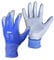 ANSIO 10 Pairs, XL Size PU Coated Nylon Non Slipy Safety Work Gloves Handling Gloves with secure Grip Blue/Grey Gloves (Pack of 10 Pairs) Size 10