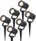 HOFTRONIC - 6er Spikey LED Strahler mit Erdspieß 4 Watt 4000K Schwarz IP64 Wasserdicht Außenlampe für die Beleuchtung von Garten, Terrasse, Pflanzen, Wegen, Teich Außen-Strahler Gartenstrahler
