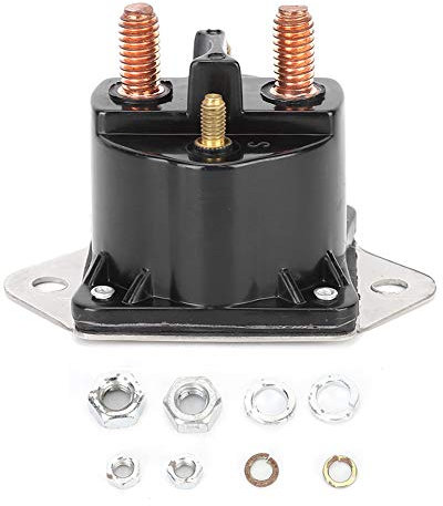 relais treuil électrique, 4 Bornes 72631 12V Rel Solénoïde de Treuil en Acier Inoxydable Remplacement de Rel de Solénoïde de Commande