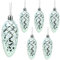 Christmas Concepts® 6er-Pack – 90 mm glänzende und glitzernde Tannenzapfen-Kugeln – Christbaumschmuck