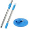 Balai serpillère Rotatif à 360 degrés - pour Balai à Franges Rotatif - sans pédale - Bleu