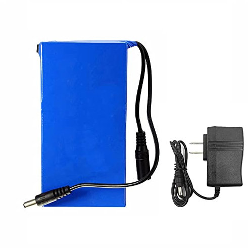 Batterie au Lithium DC 12V Rechargeable en polymère Li-ION pour éclairage Public, Alimentation en Veille du Produit numérique avec Chargeur (9800ma)